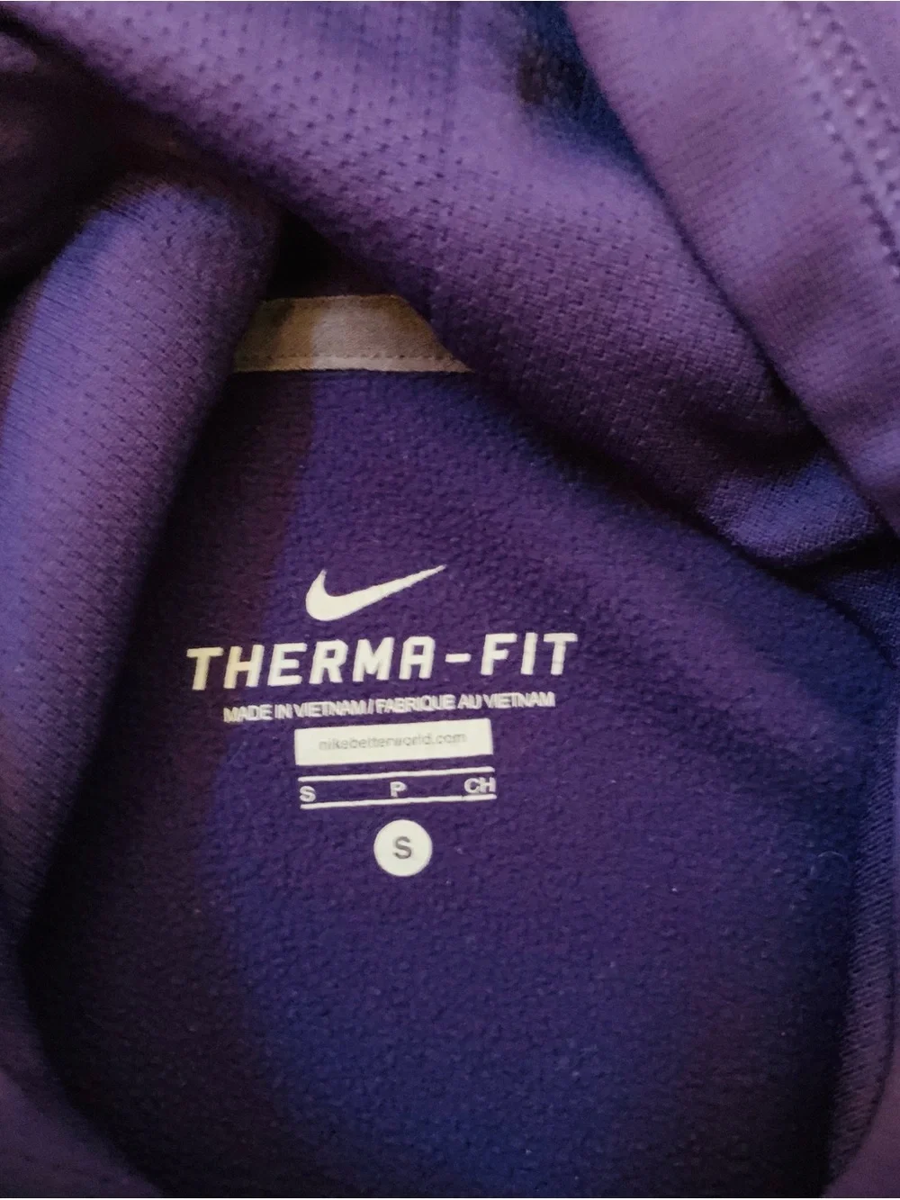 Nike Youth Small 8 Washington Huskies Purple Therma-FIT Pullover Hoodie Like New